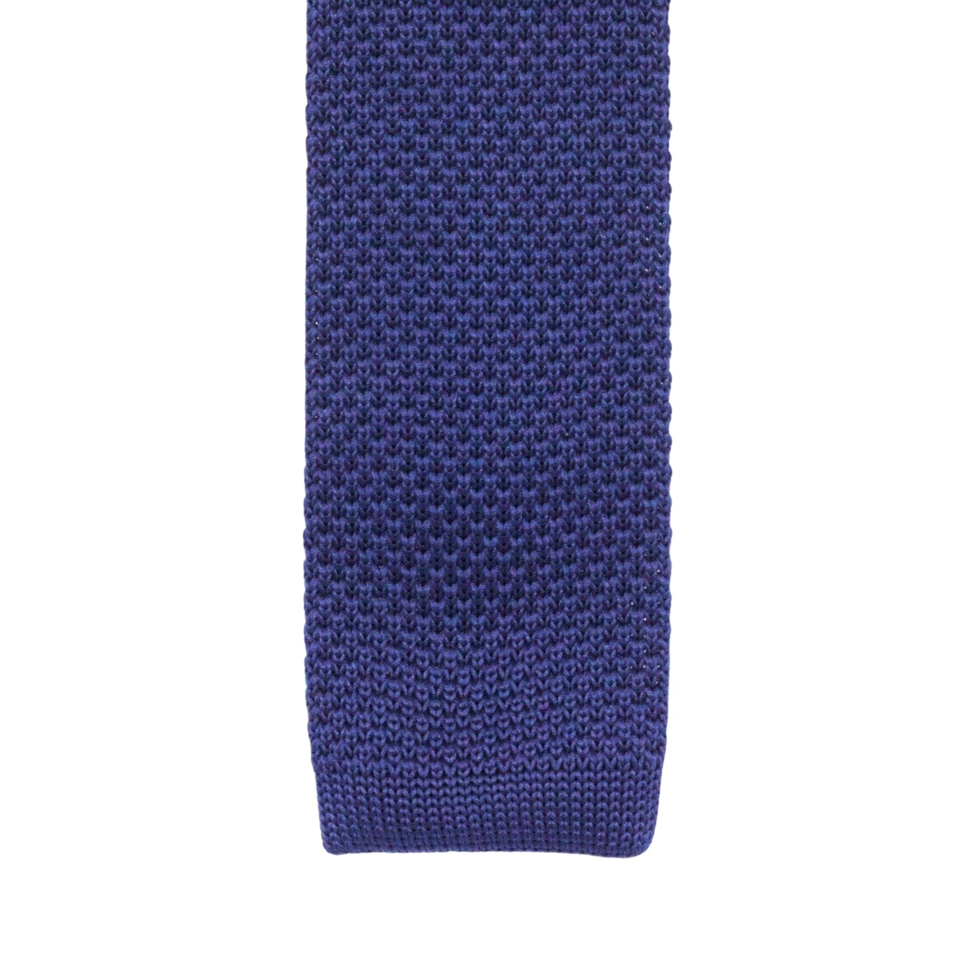 Navy Knitted Tie Ties Cuffed.com.au