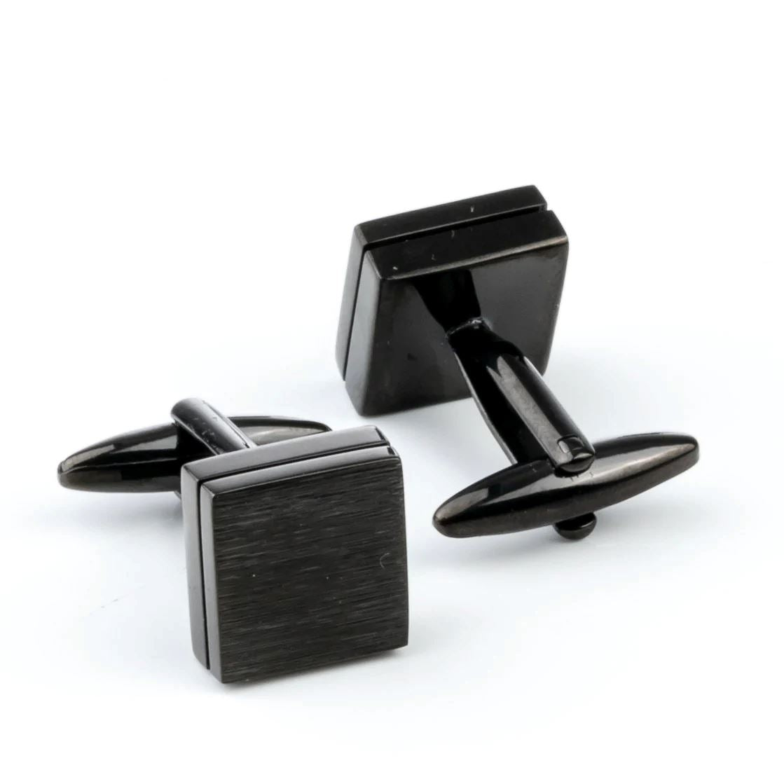 Brushed Black Cufflinks Classic & Modern Cufflinks Clinks Australia