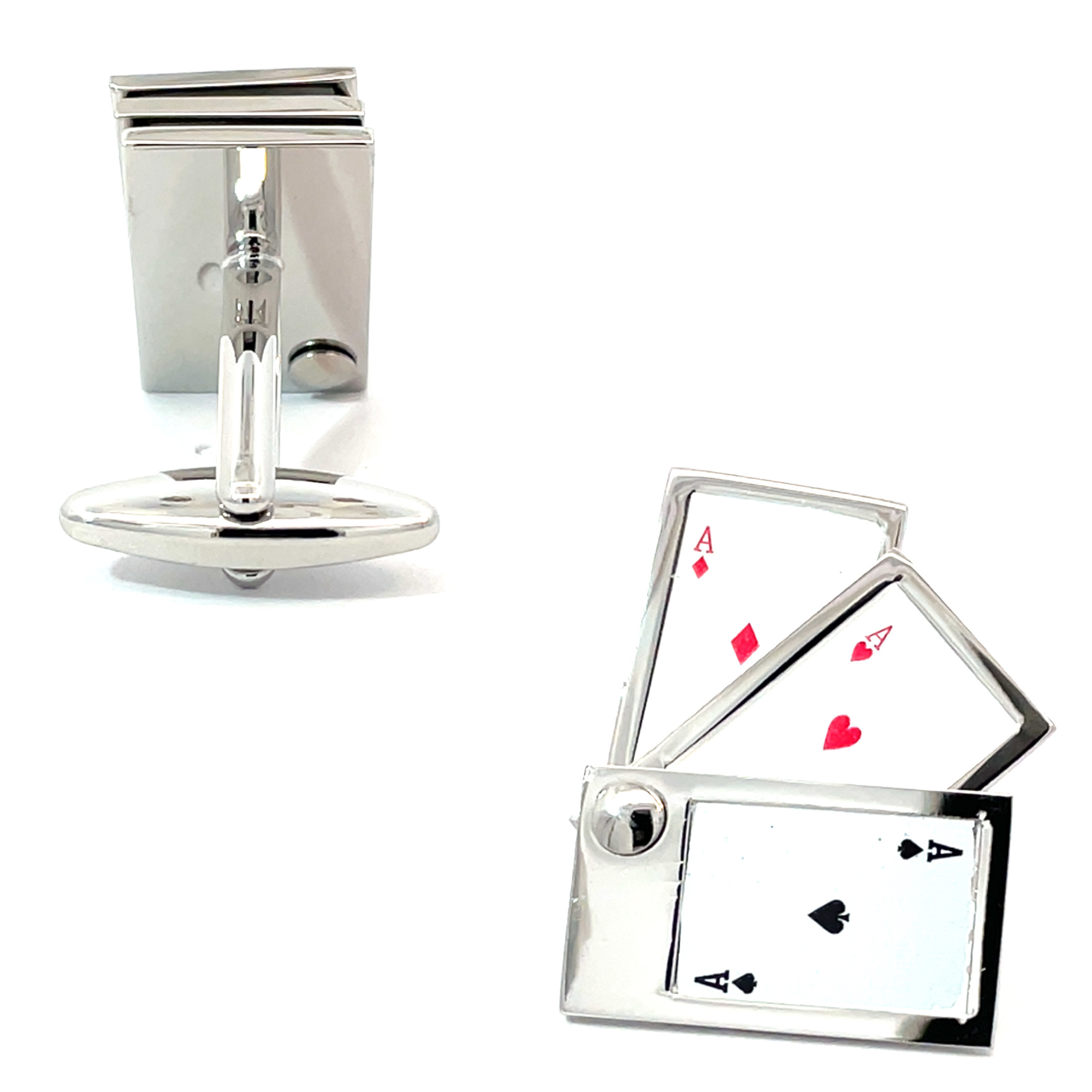 "Flip Out" Playing Cards Cufflinks