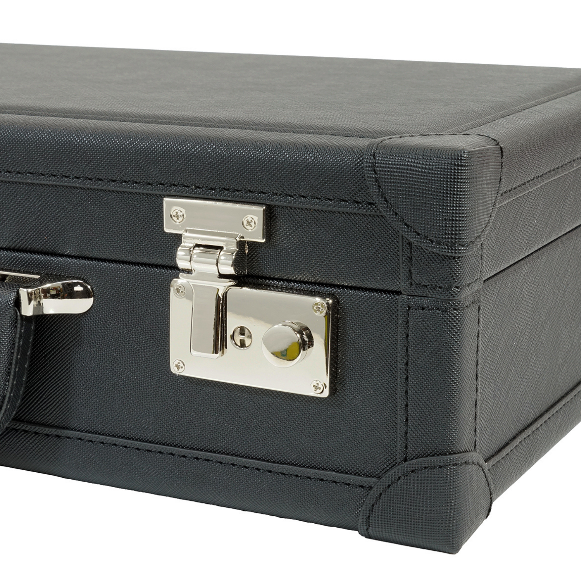 12 Slots Black Leather Watch Case