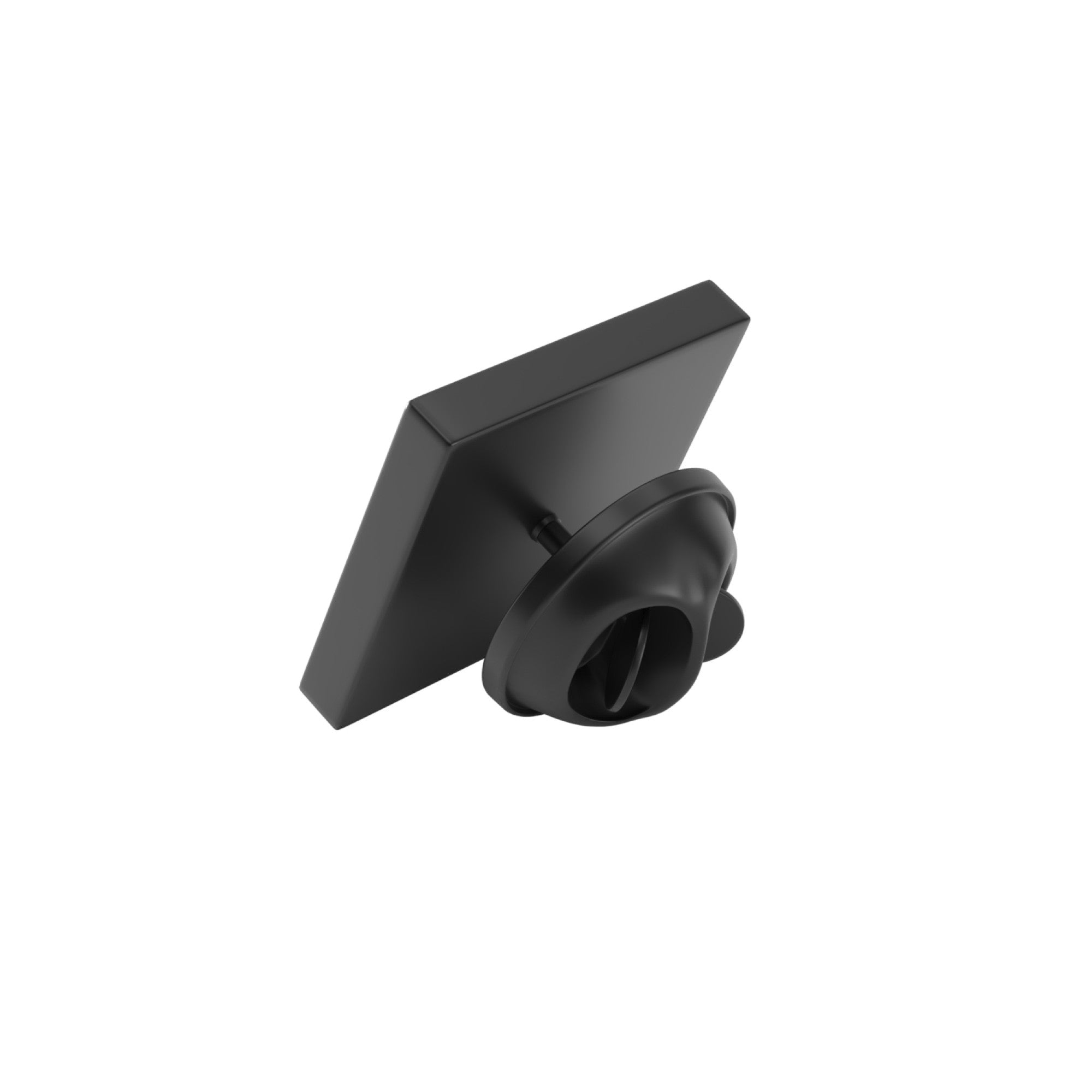 Square Brushed Black Engravable Lapel Pin