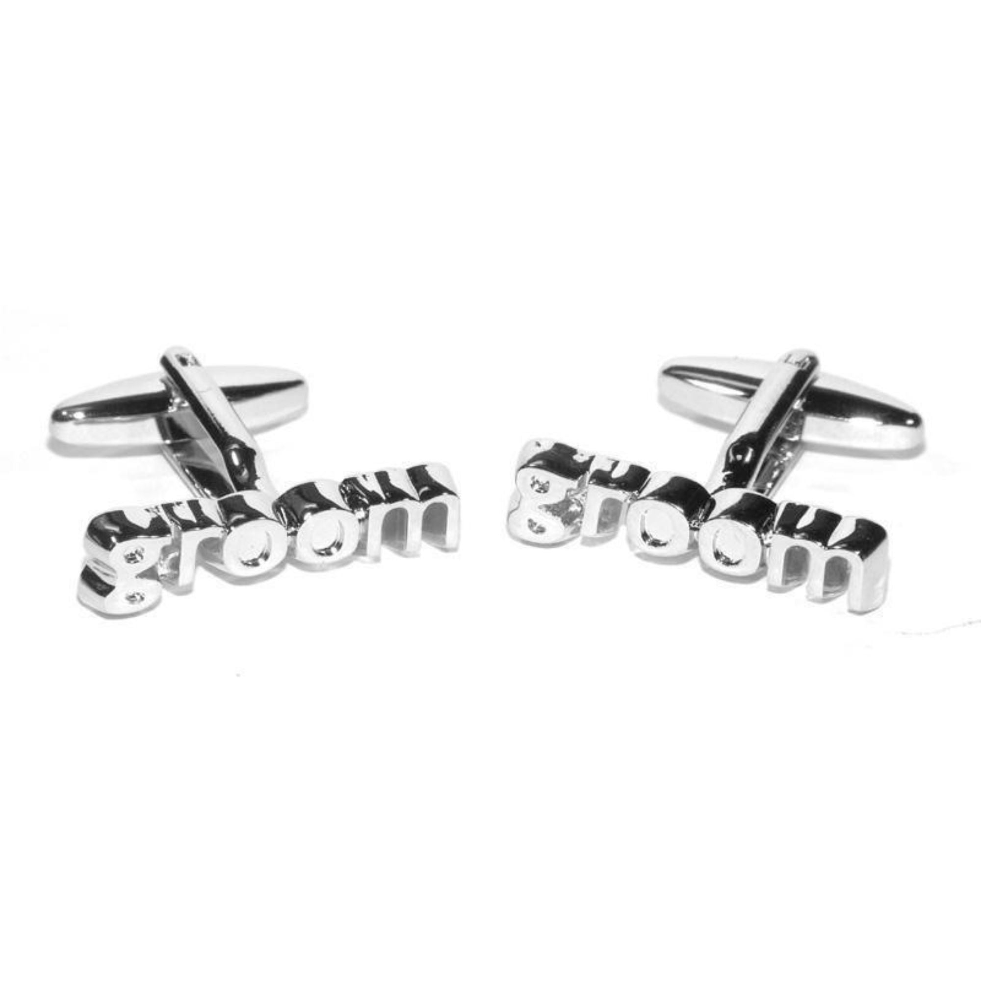 Groom cut-out style Wedding Cufflinks