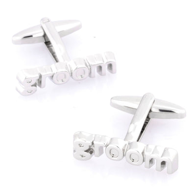 Groom cut-out style Wedding Cufflinks