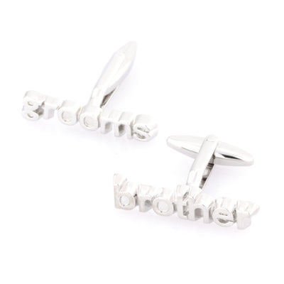 Grooms Brother  cut-out style Wedding Cufflinks