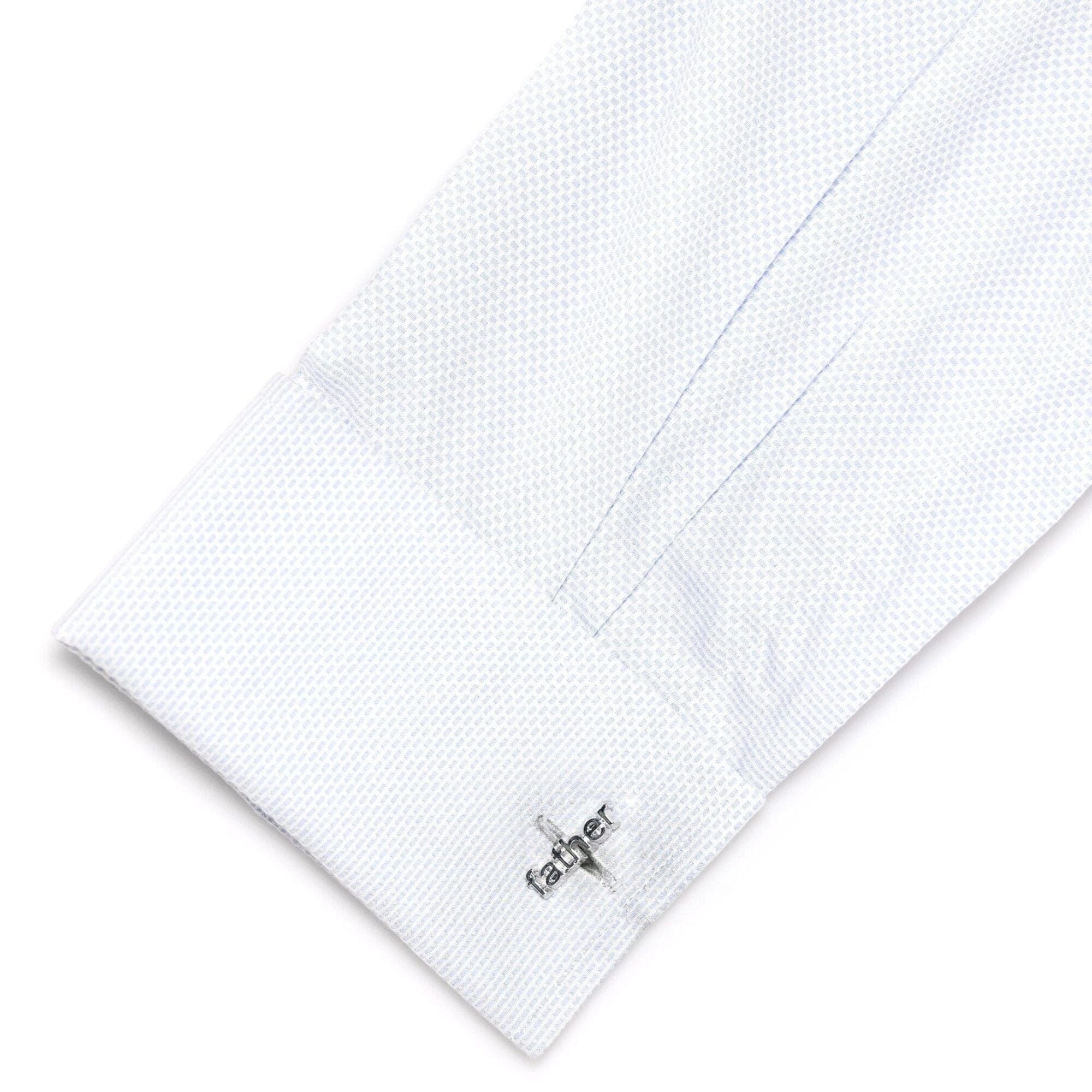 Grooms Father cut-out style Wedding cufflinks Wedding Cufflinks Clinks Australia 