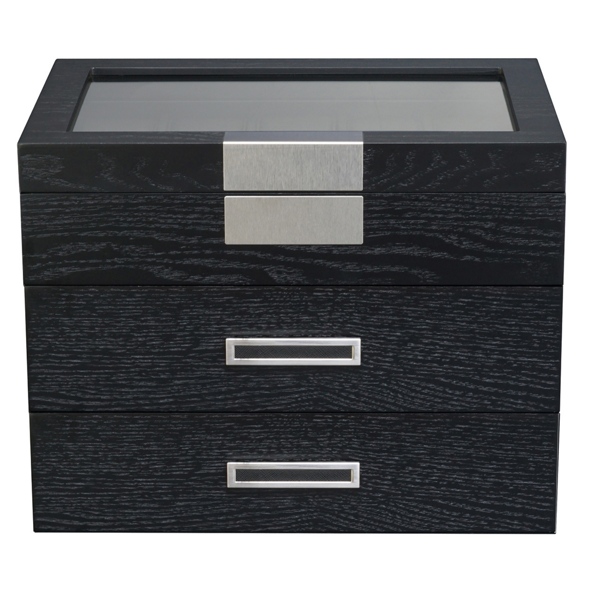 Black Wooden Watch Box for 30 watches