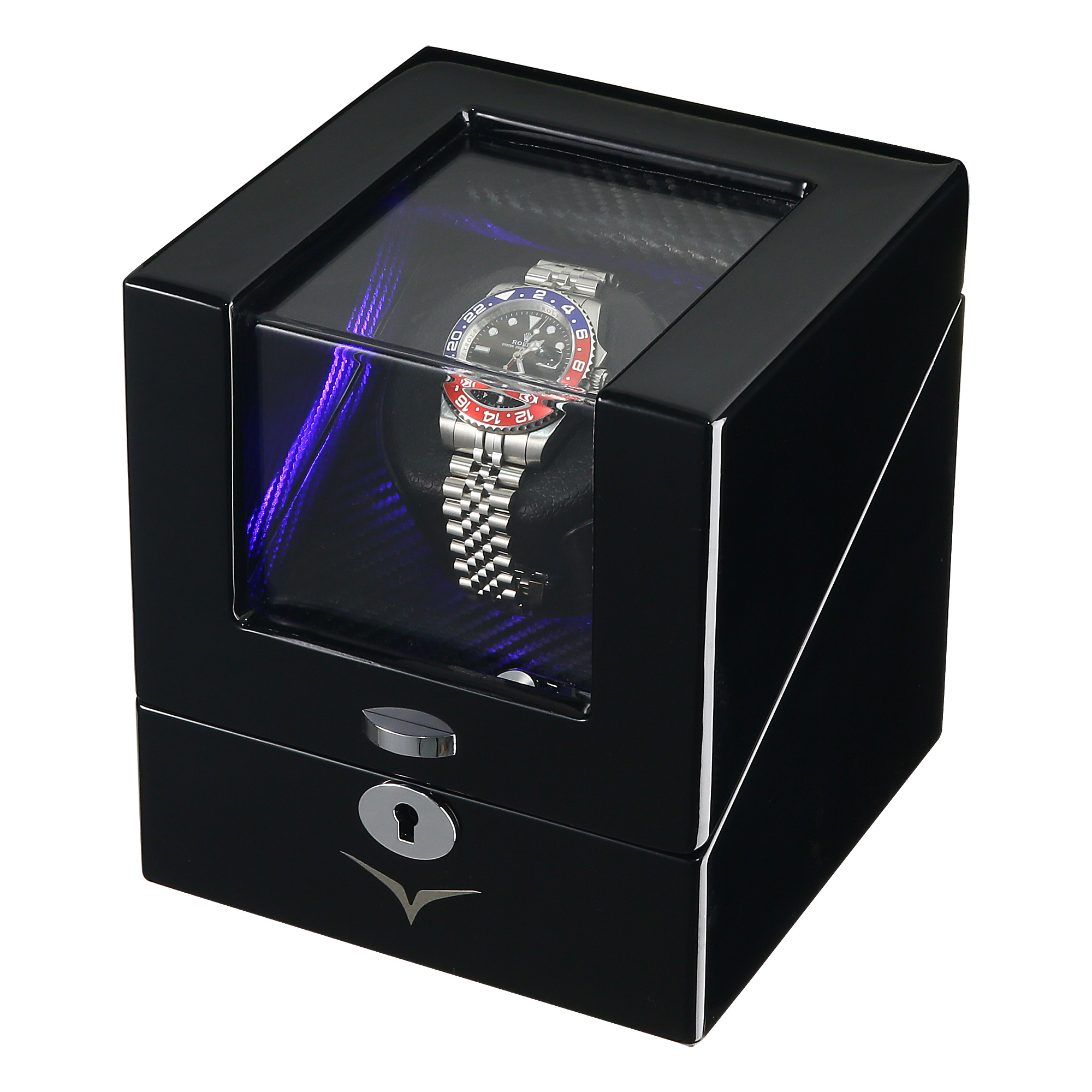 Seconds - Waratah Watch Winder Box for 1 Watch in Black (I)
