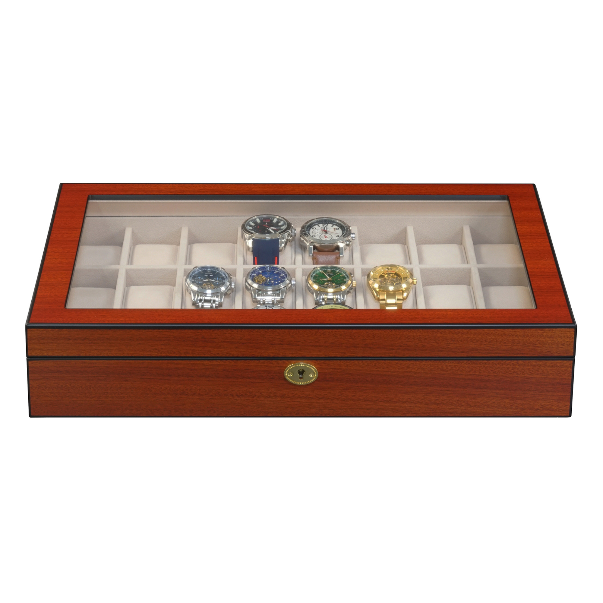 24 Slots Wooden Watch Box