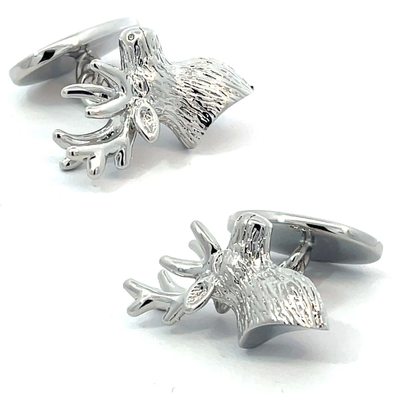 Stag's Head (with chain) Cufflinks