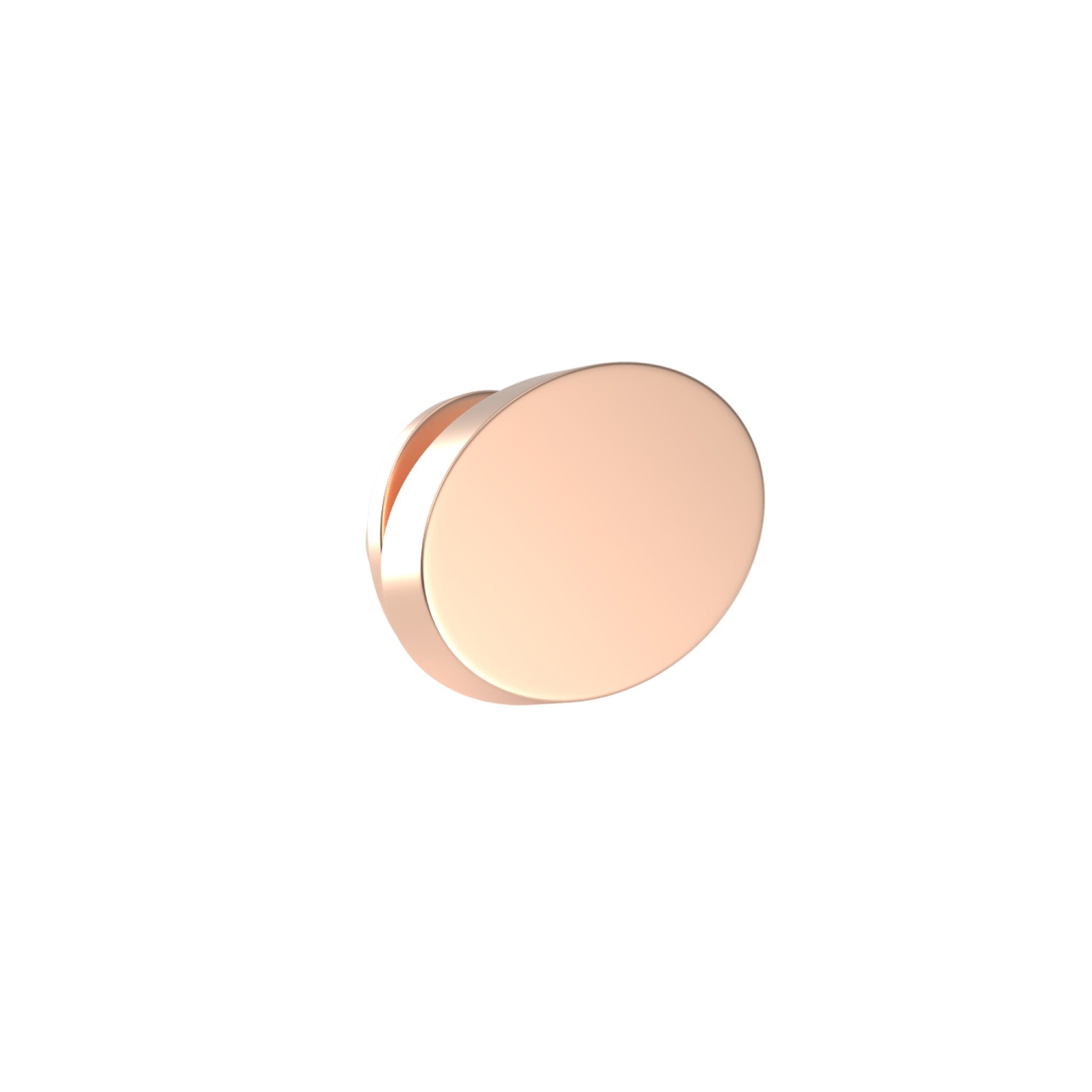 Oval Brushed Rose Gold Engravable Lapel Pin