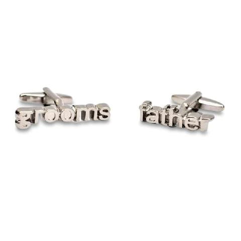 Groom's Father Cutout Wedding Cufflinks