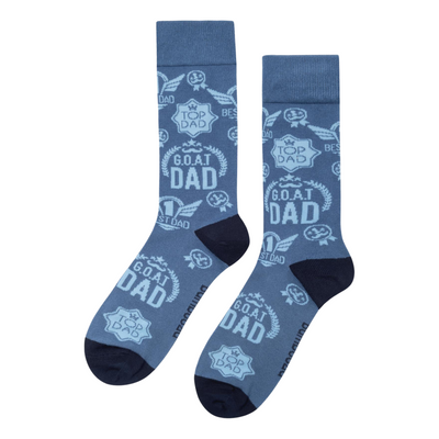 Mens Goat Dad Bamboo Sock Card