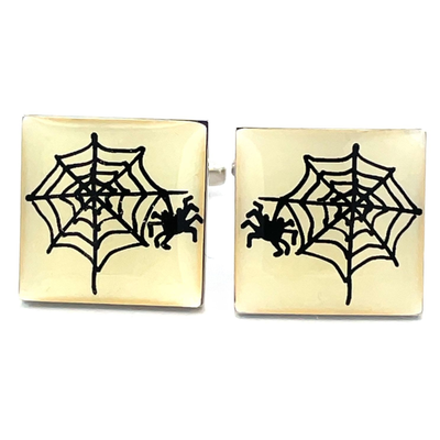 Spider in a Web Cufflinks