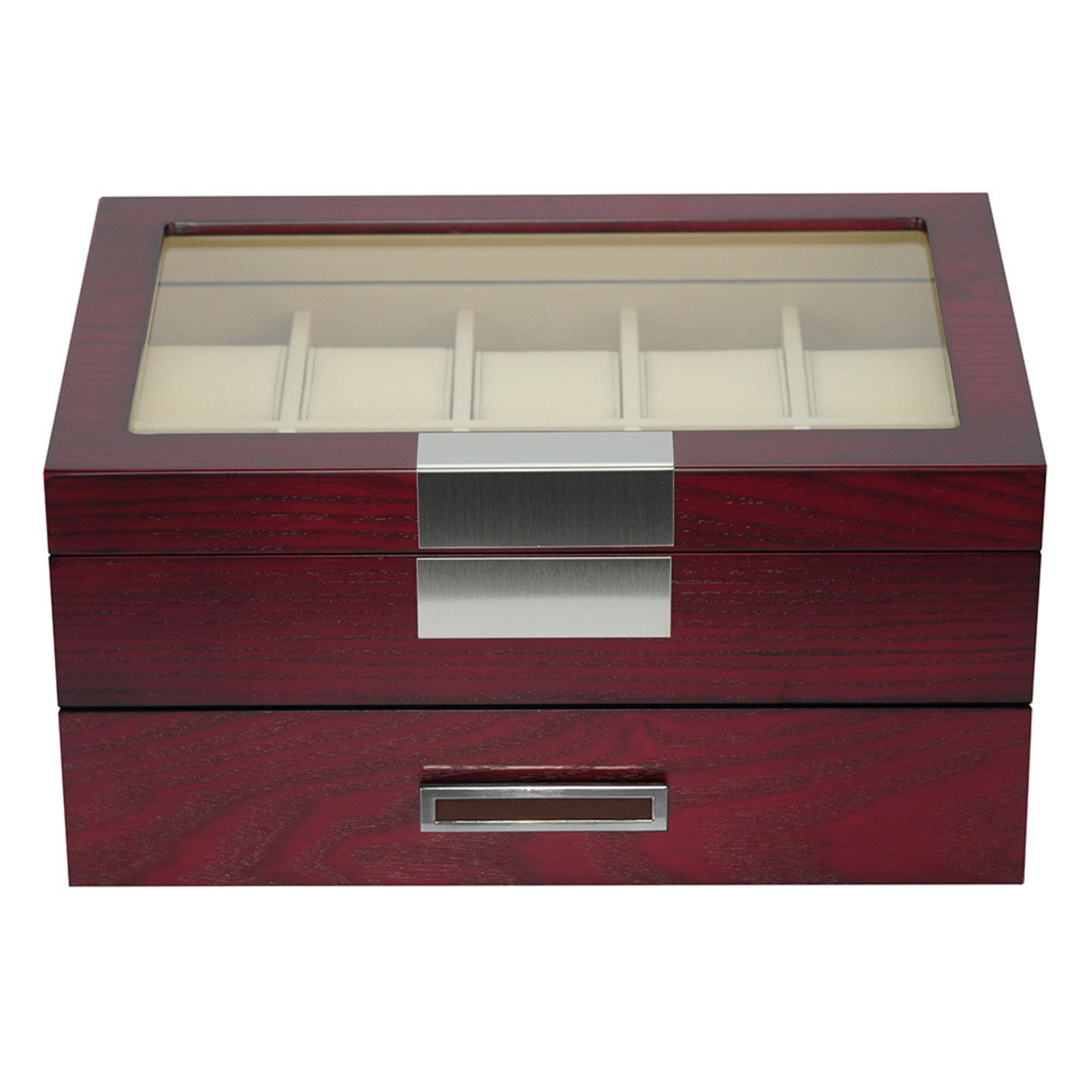 Cherry Wooden Watch Box for 20 Watches