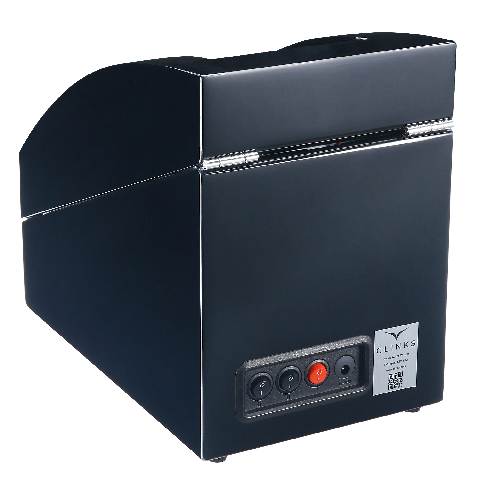 Seconds - Avoca Watch Winder Box for 2 + 2 Watches in Black (C)