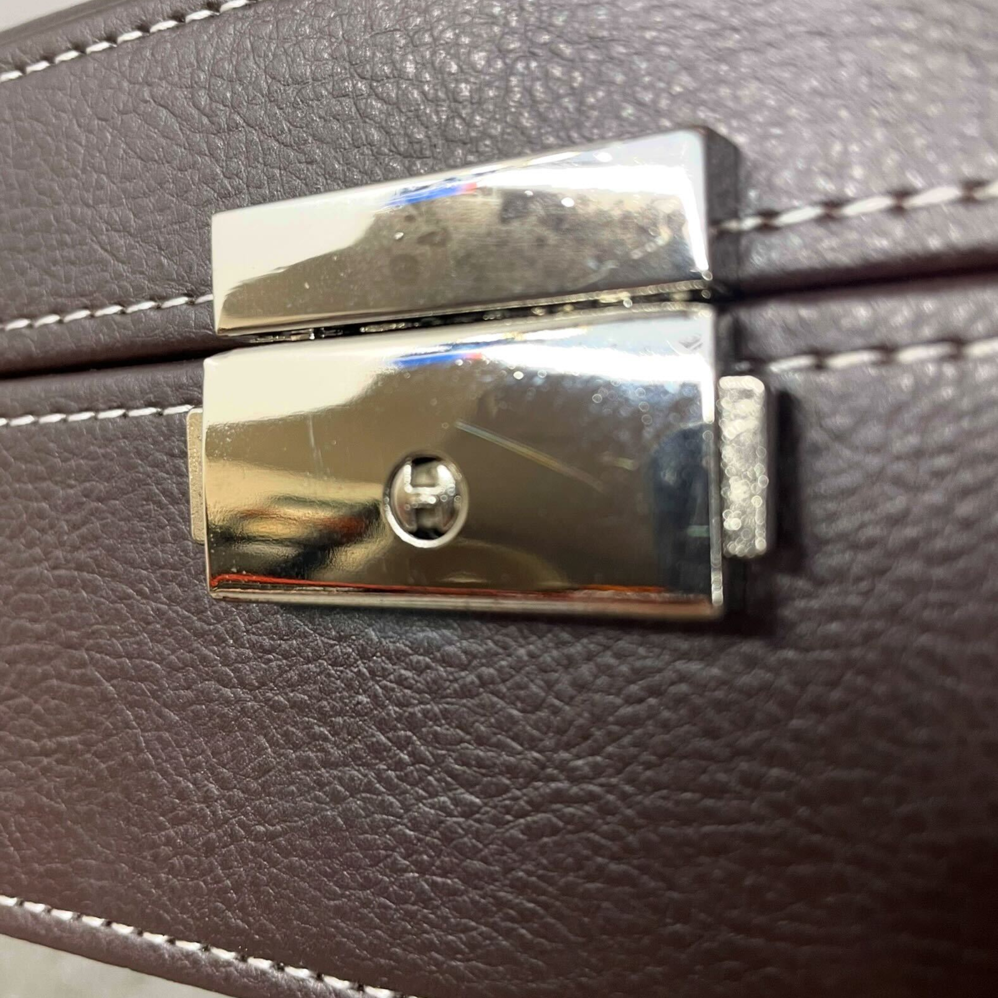 Seconds - Dark Brown Leather Watch Box for 12 Watches