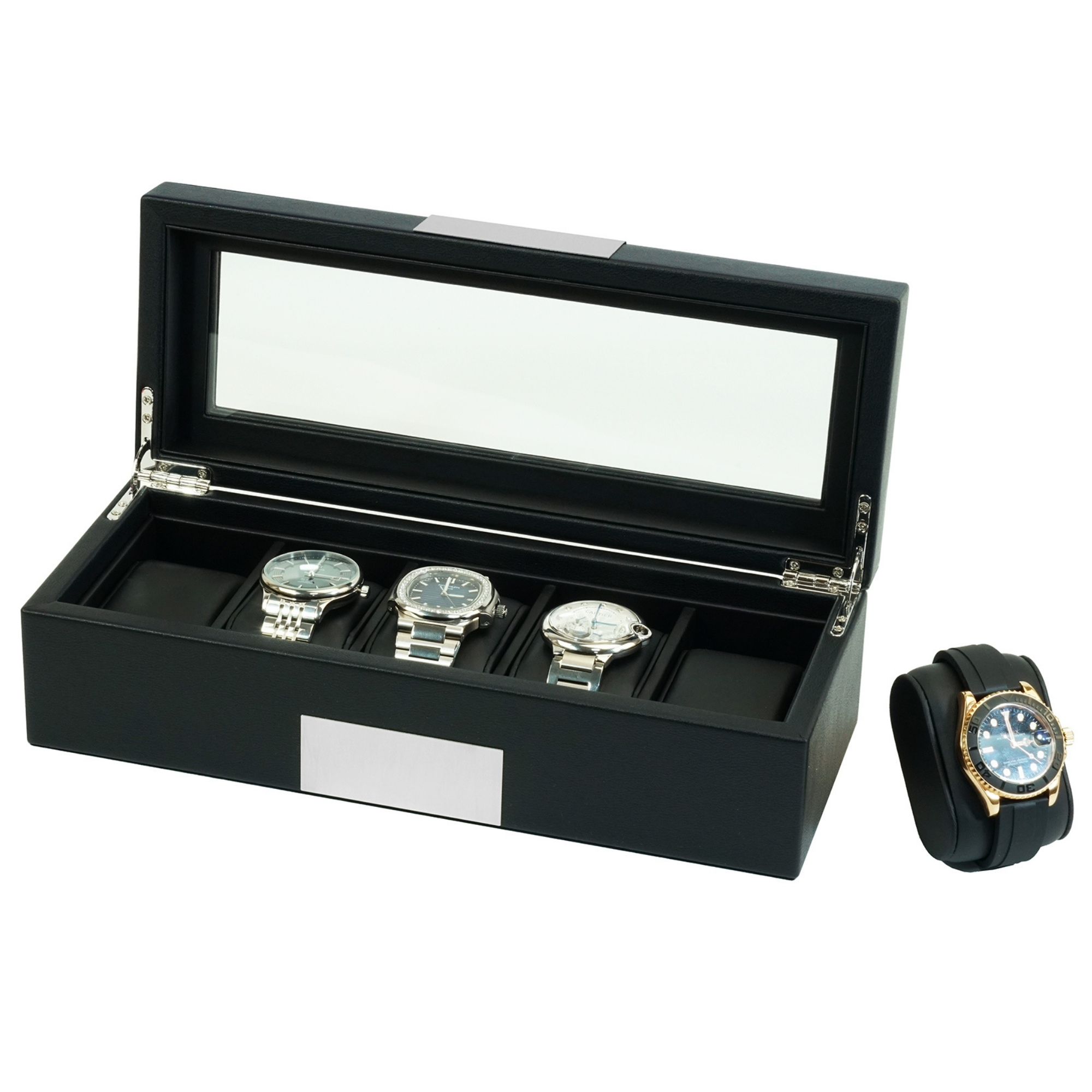 Seconds - 5 Slots Leather Watch Box (B)