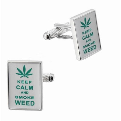 Keep Calm and Smoke Weed Cufflinks
