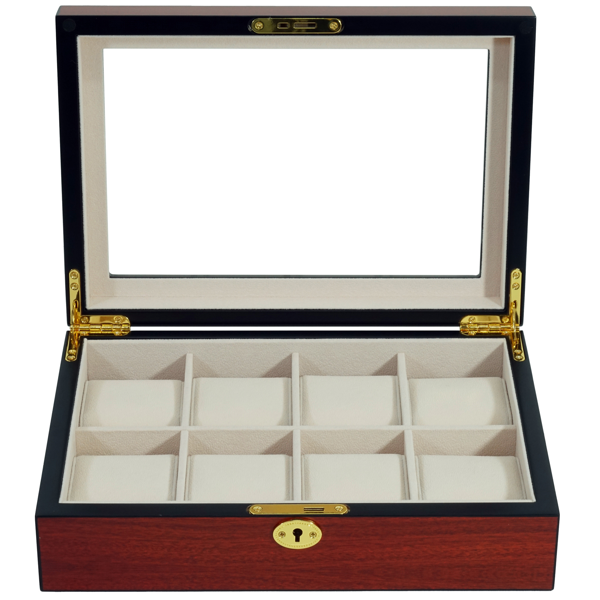Cherry Wooden Watch Box for 8 Watches