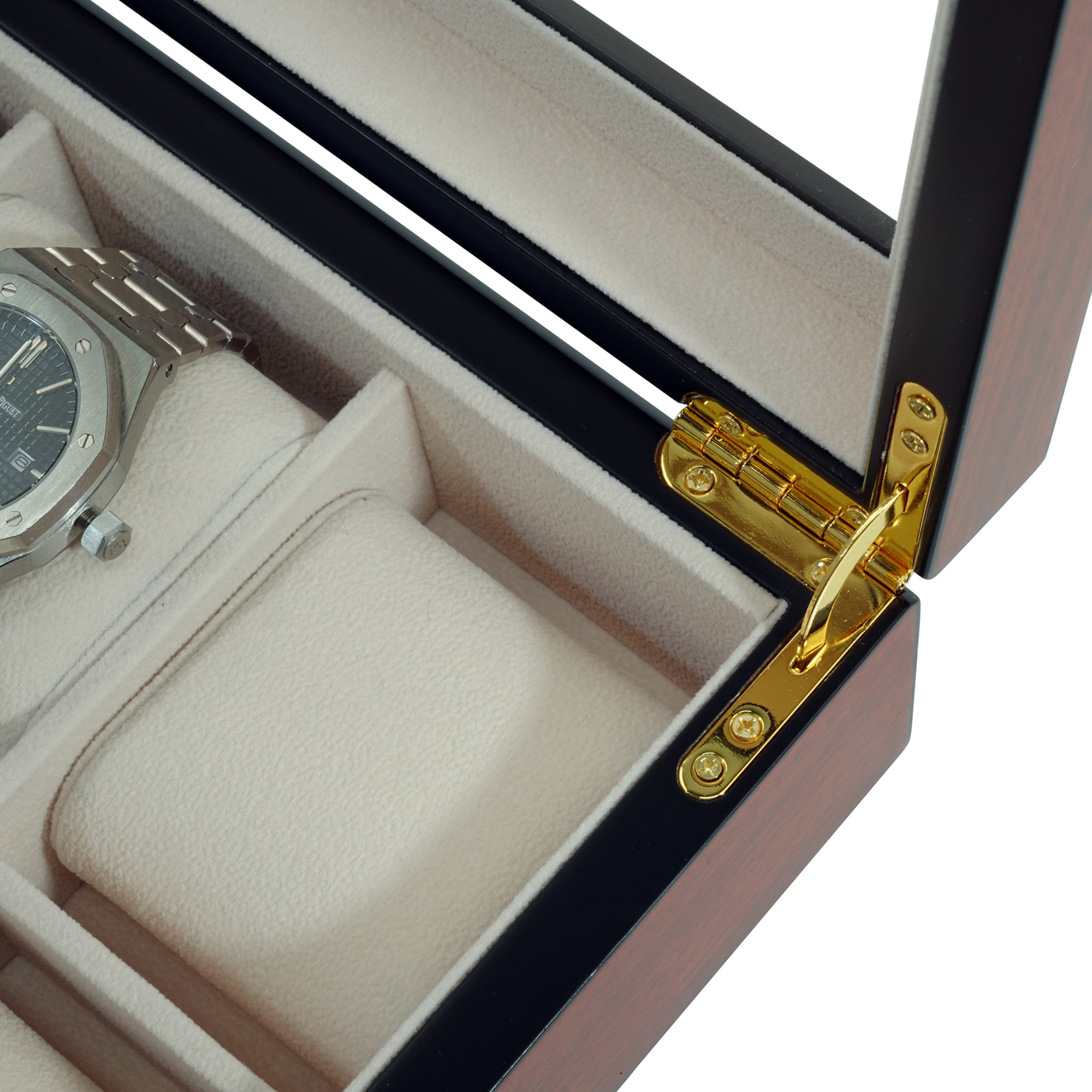 Cherry Wooden Watch Box for 8 Watches