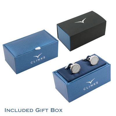 Engraved Monogram Initials Cufflinks in Gold