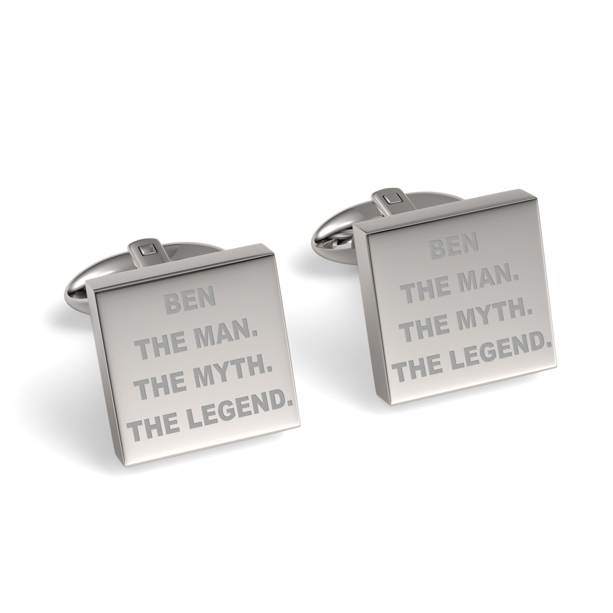The Man The Myth The Legend Engraved Cufflinks
