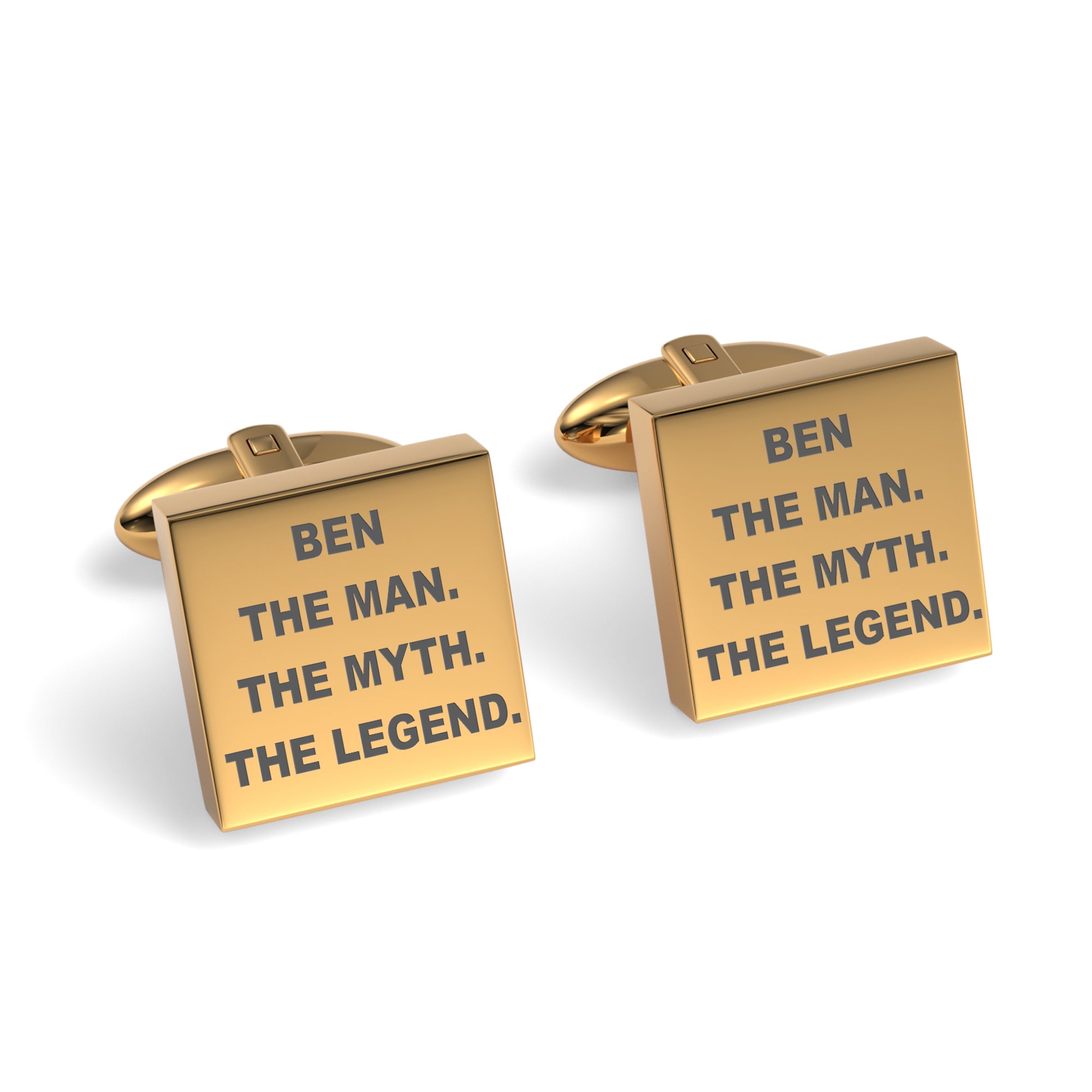 The Man The Myth The Legend Engraved Cufflinks