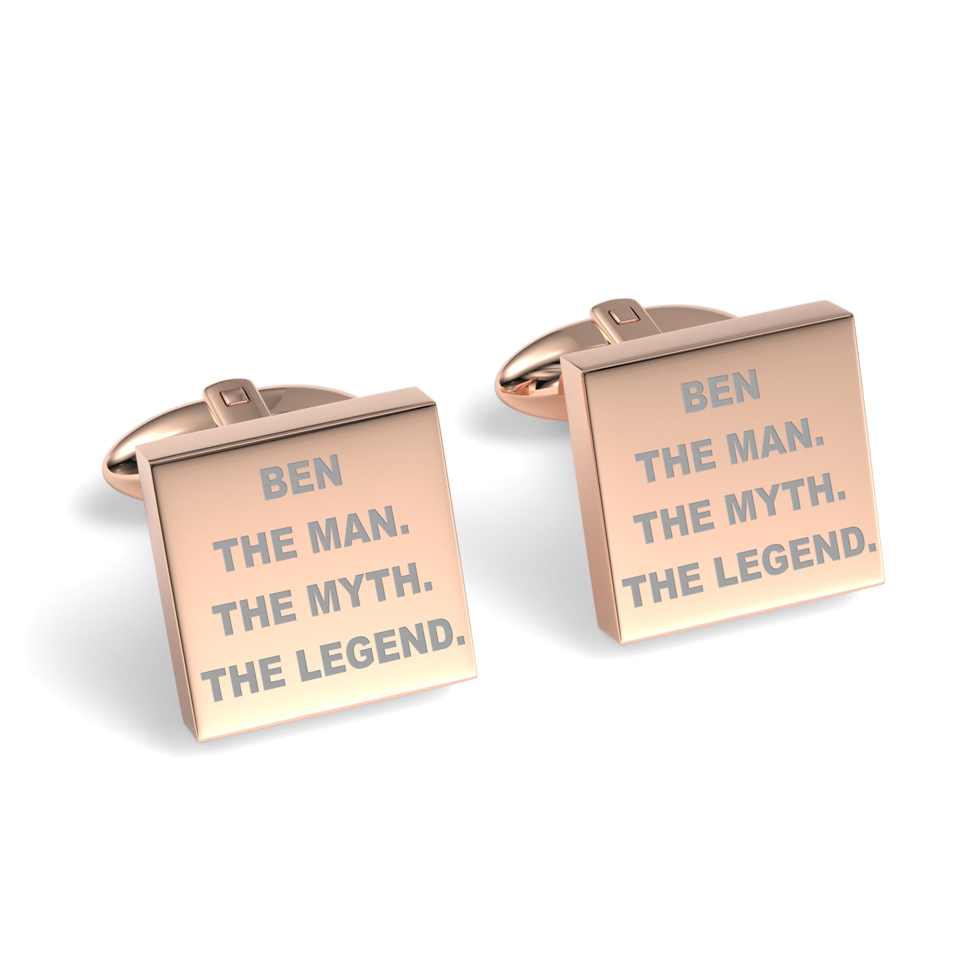 The Man The Myth The Legend Engraved Cufflinks