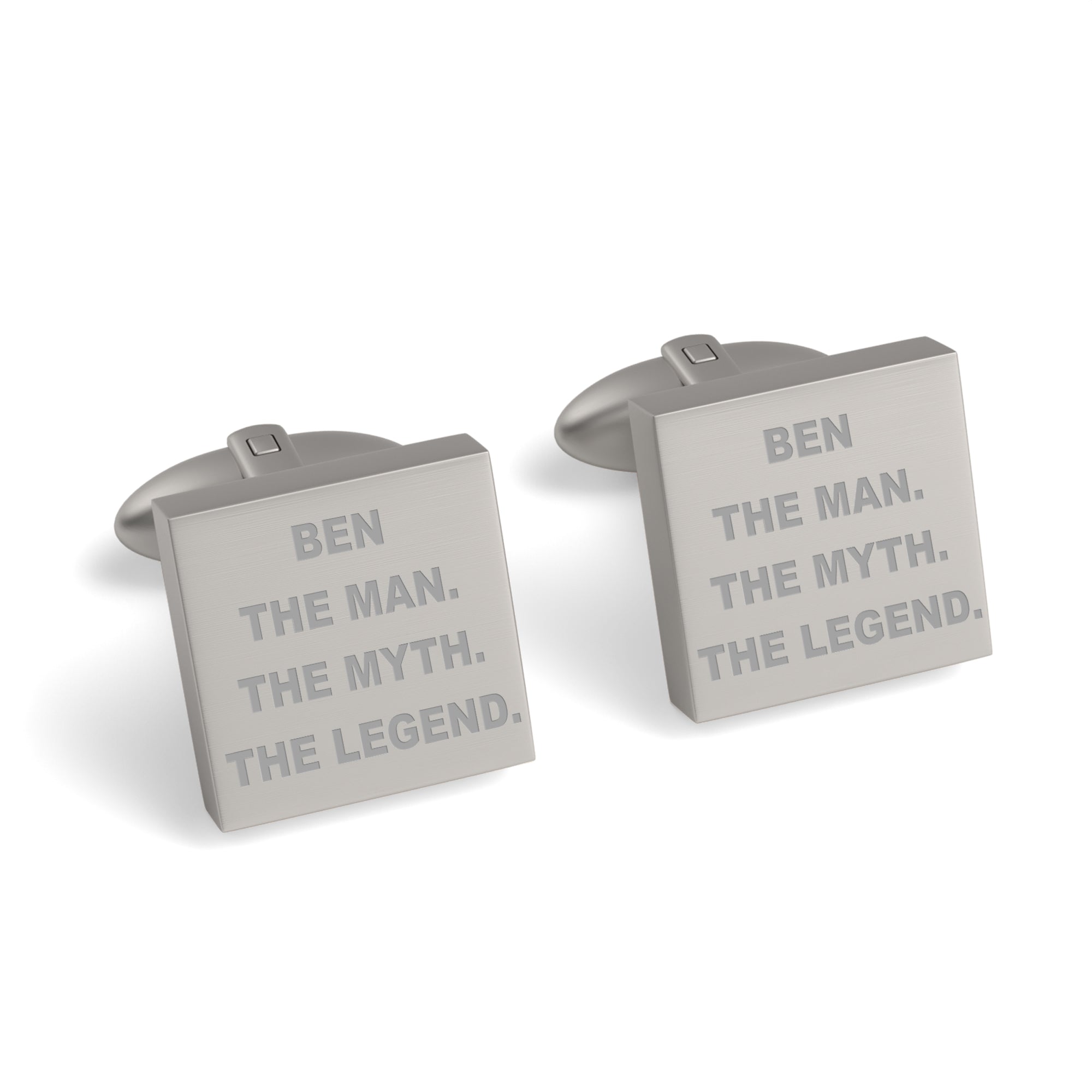 The Man The Myth The Legend Engraved Cufflinks
