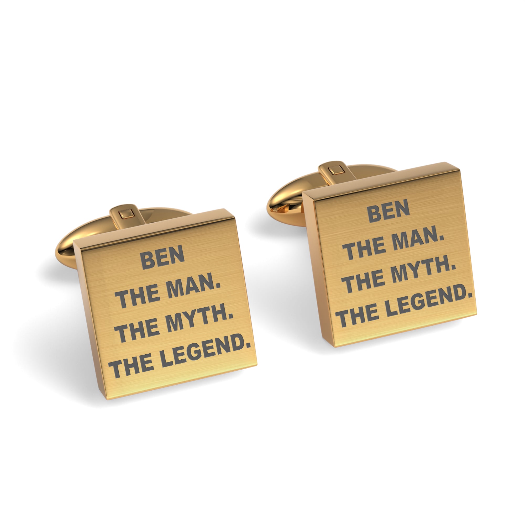 The Man The Myth The Legend Engraved Cufflinks