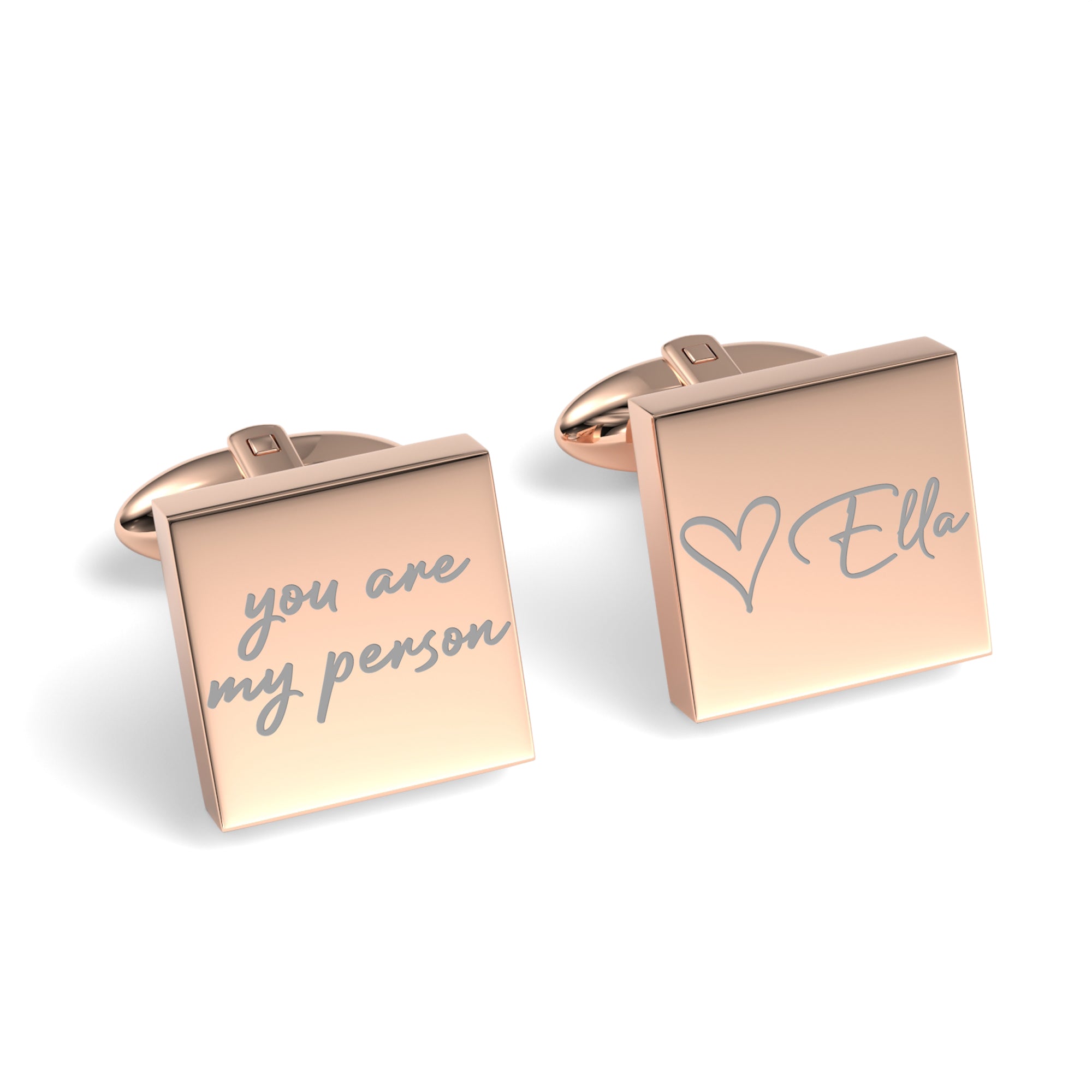 You Are My Person Engraved Cufflinks
