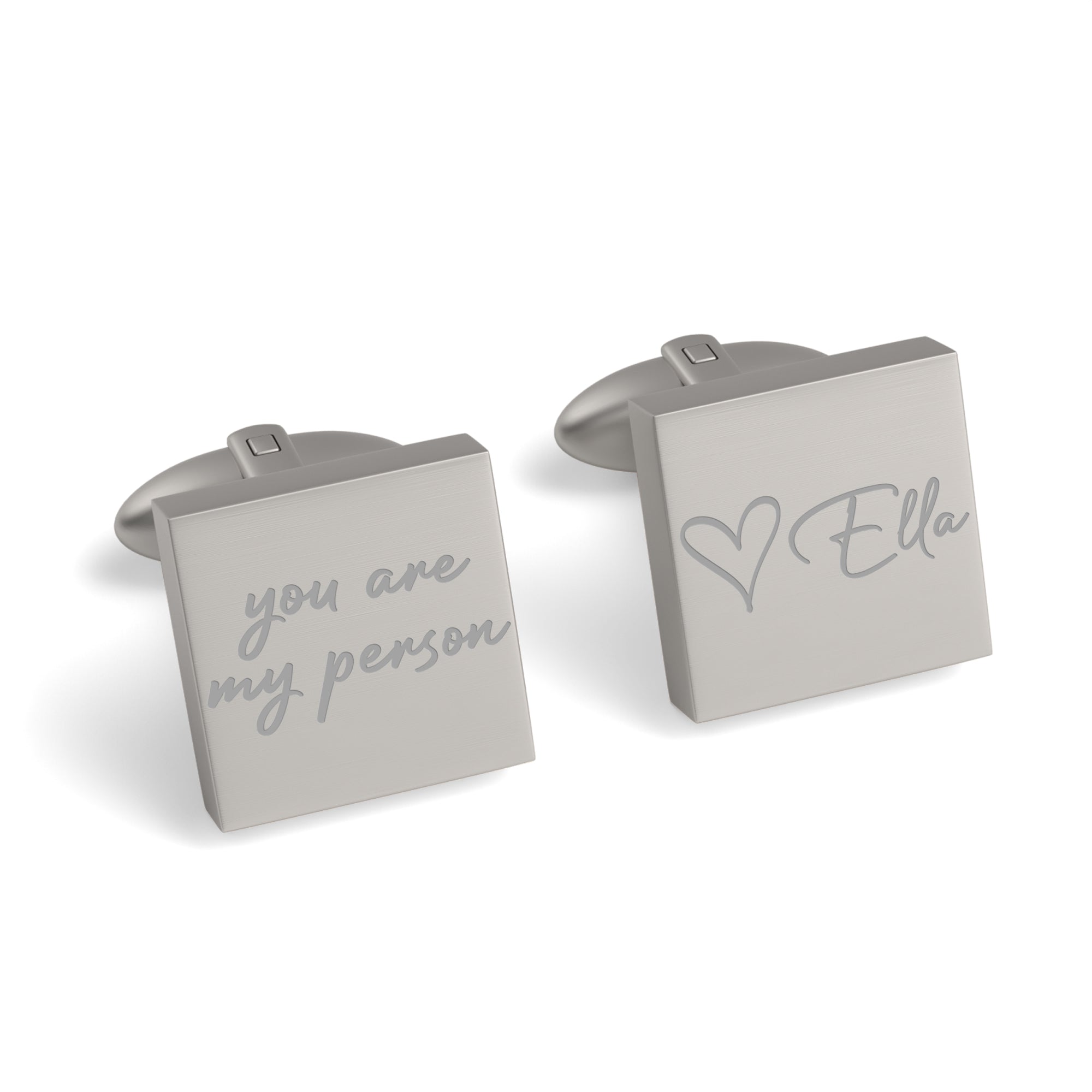 You Are My Person Engraved Cufflinks