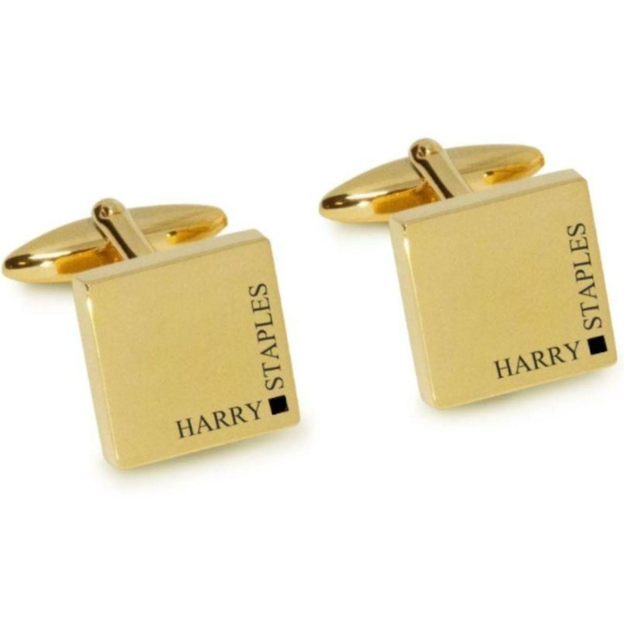 Full Name Engraved Cufflinks in Gold