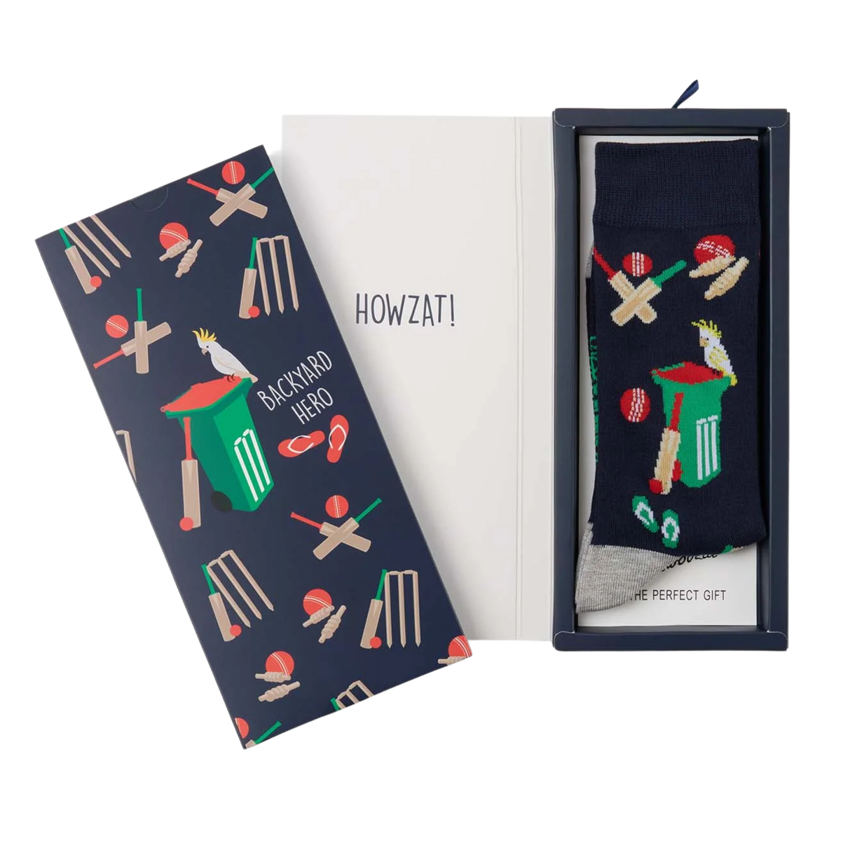 Mens Backyard Hero Bamboo Sock Card