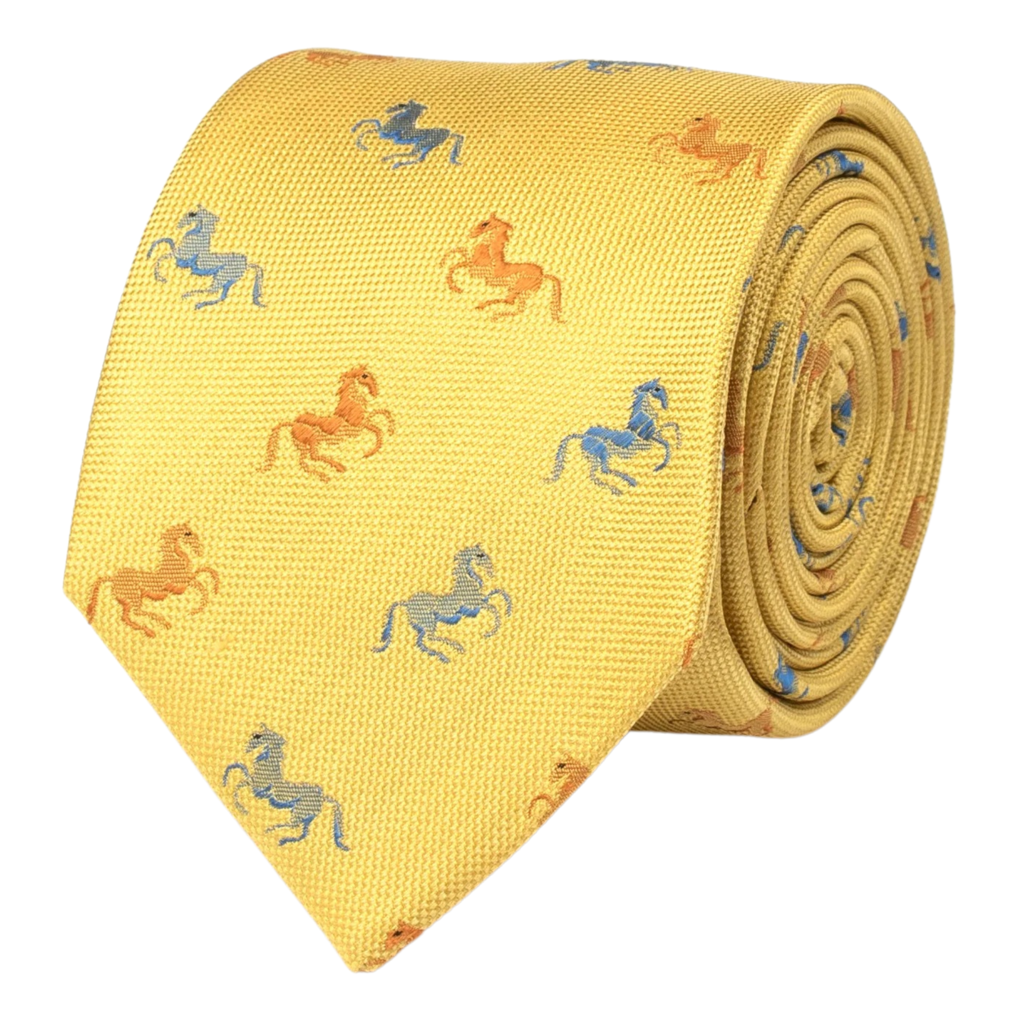 Yellow Galloping Horse Tie