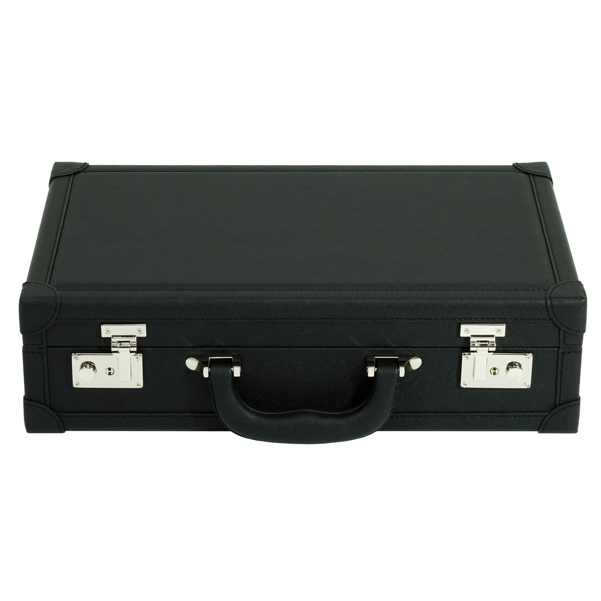12 Slots Black Leather Watch Case