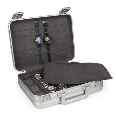 18 Slot Aluminium Watch Travel Case with Lock