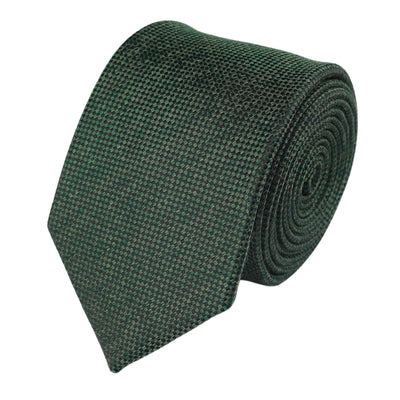 Dot Textured Fren Green Tie