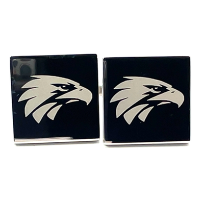 Silver West Coast Eagles AFL Cufflinks