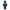 Classic Pedy Blue Swiss Opal Watch 36MM with Black Leather Strap
