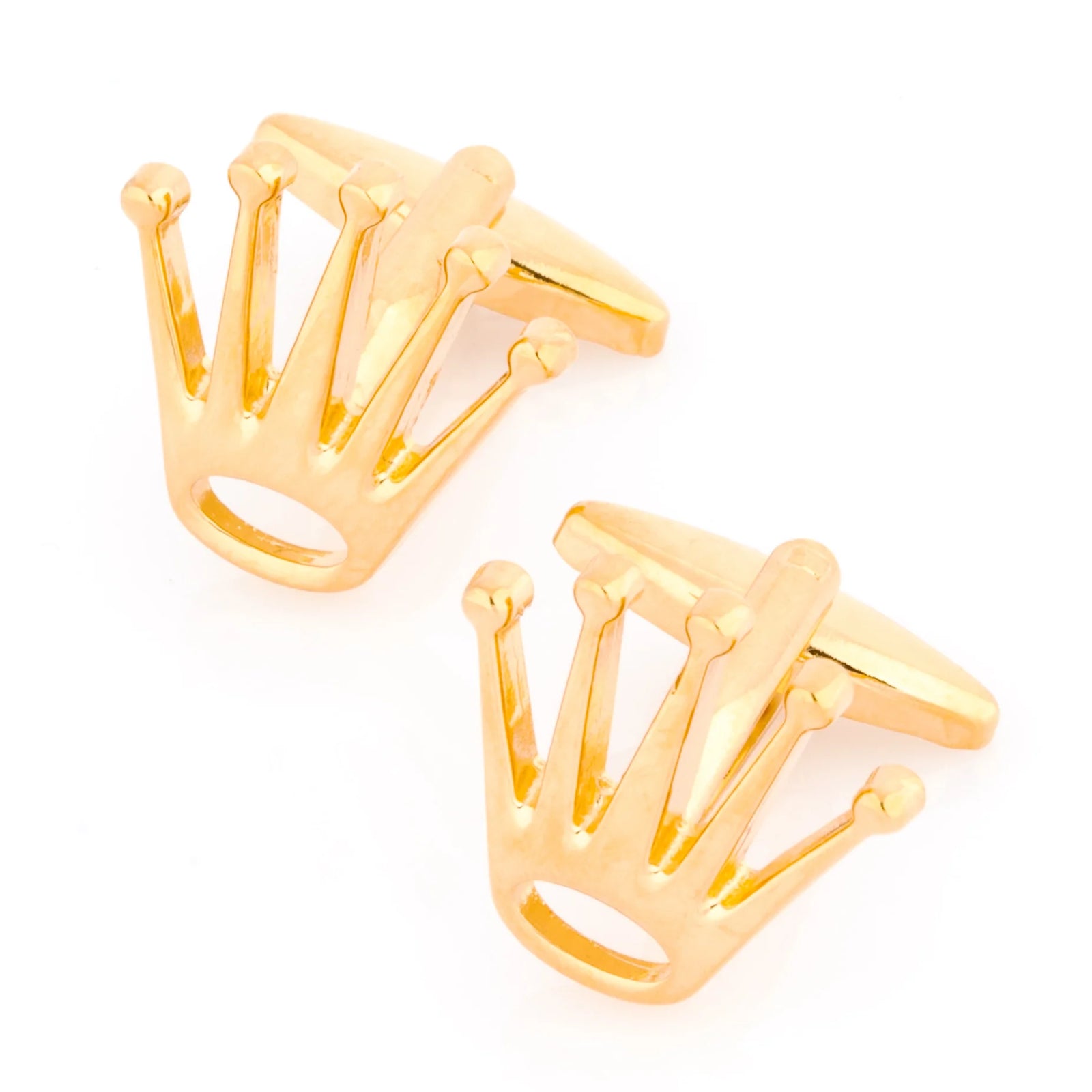 Swiss Gold Crown Cufflinks