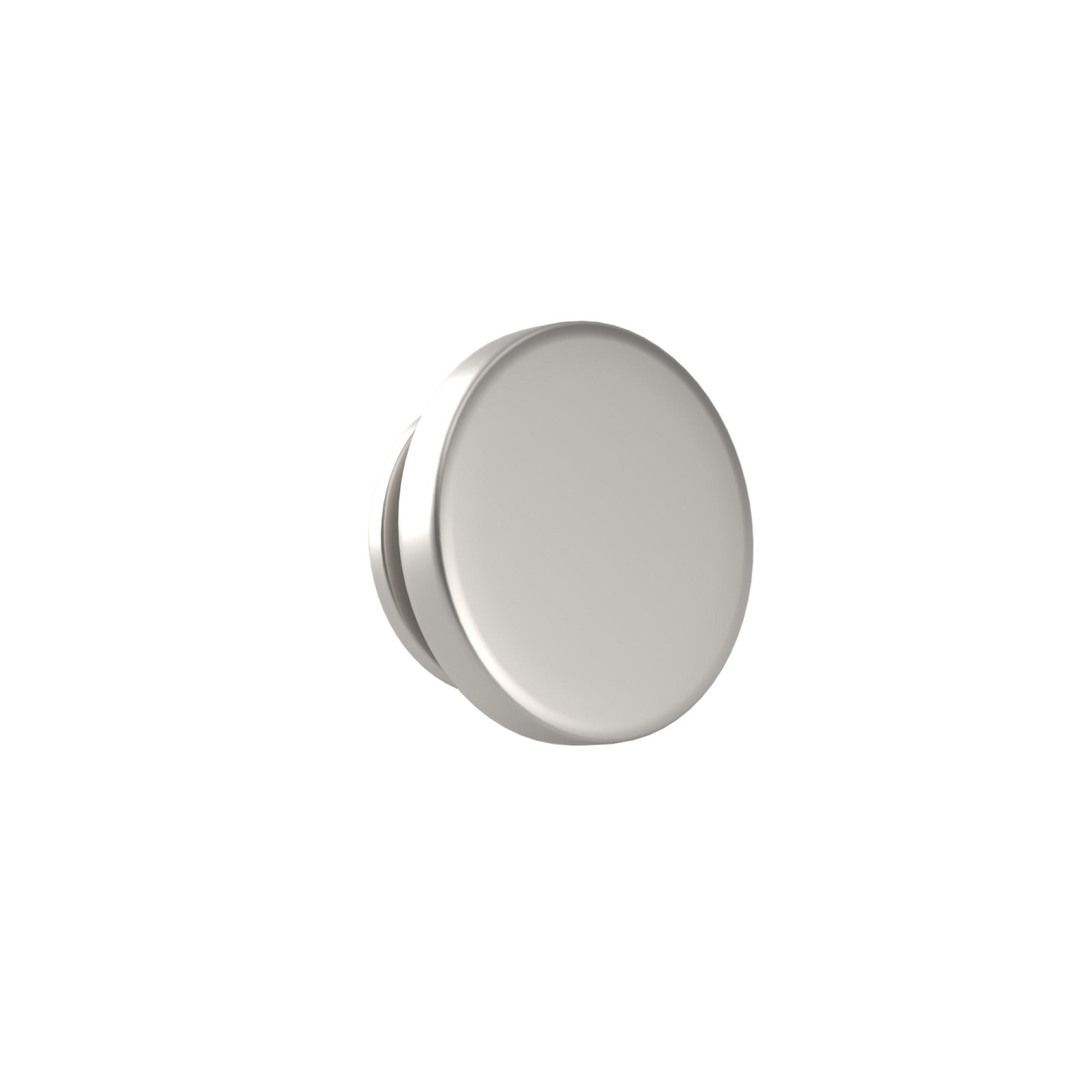 Round Brushed Silver Engravable Lapel Pin