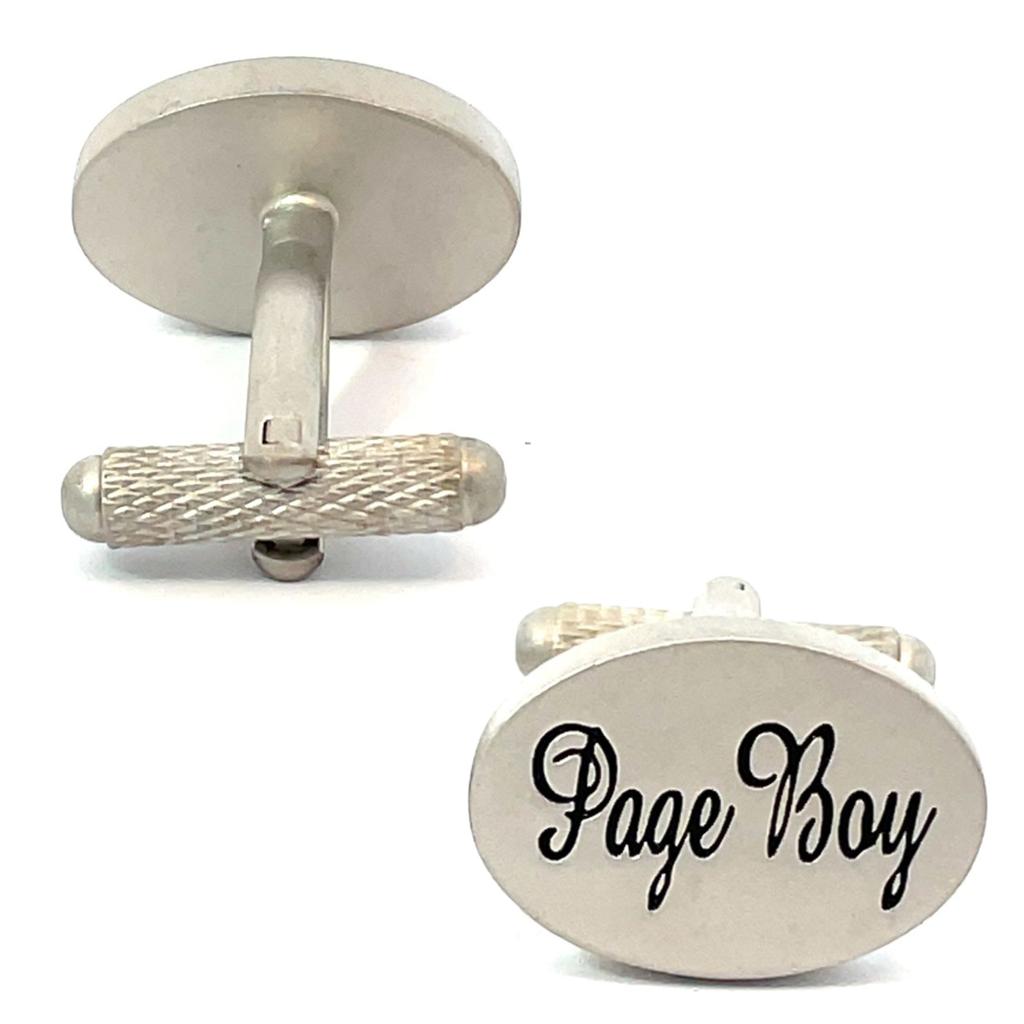 Page Boy Script Wedding Cufflinks