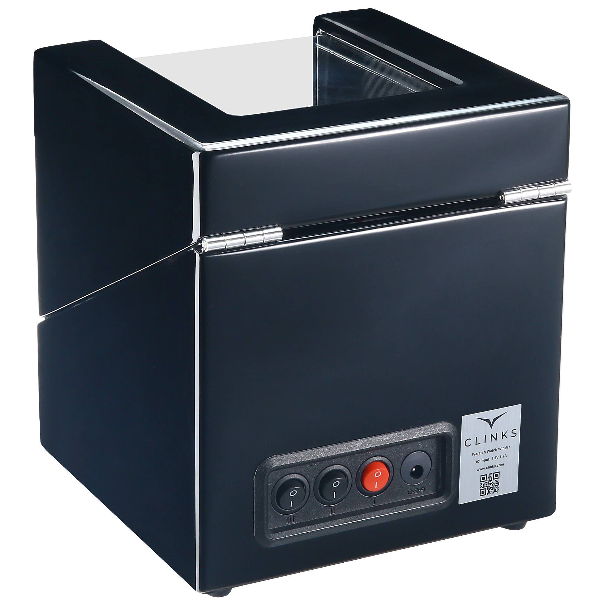 Seconds - Waratah Watch Winder Box for 1 Watch in Black (I)