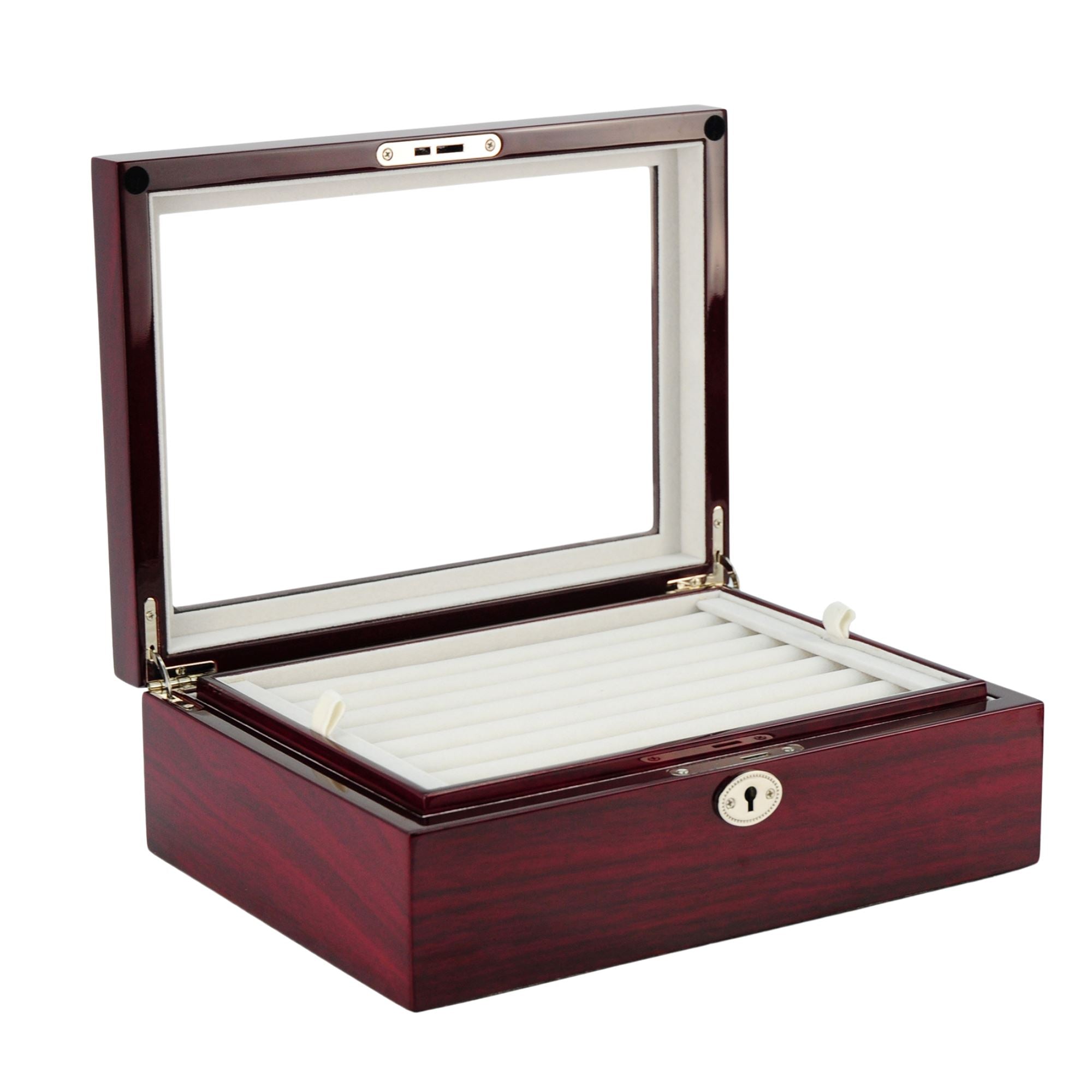 72 Pairs Cherry Wooden Cufflink Box Cufflink Boxes Clinks Australia 