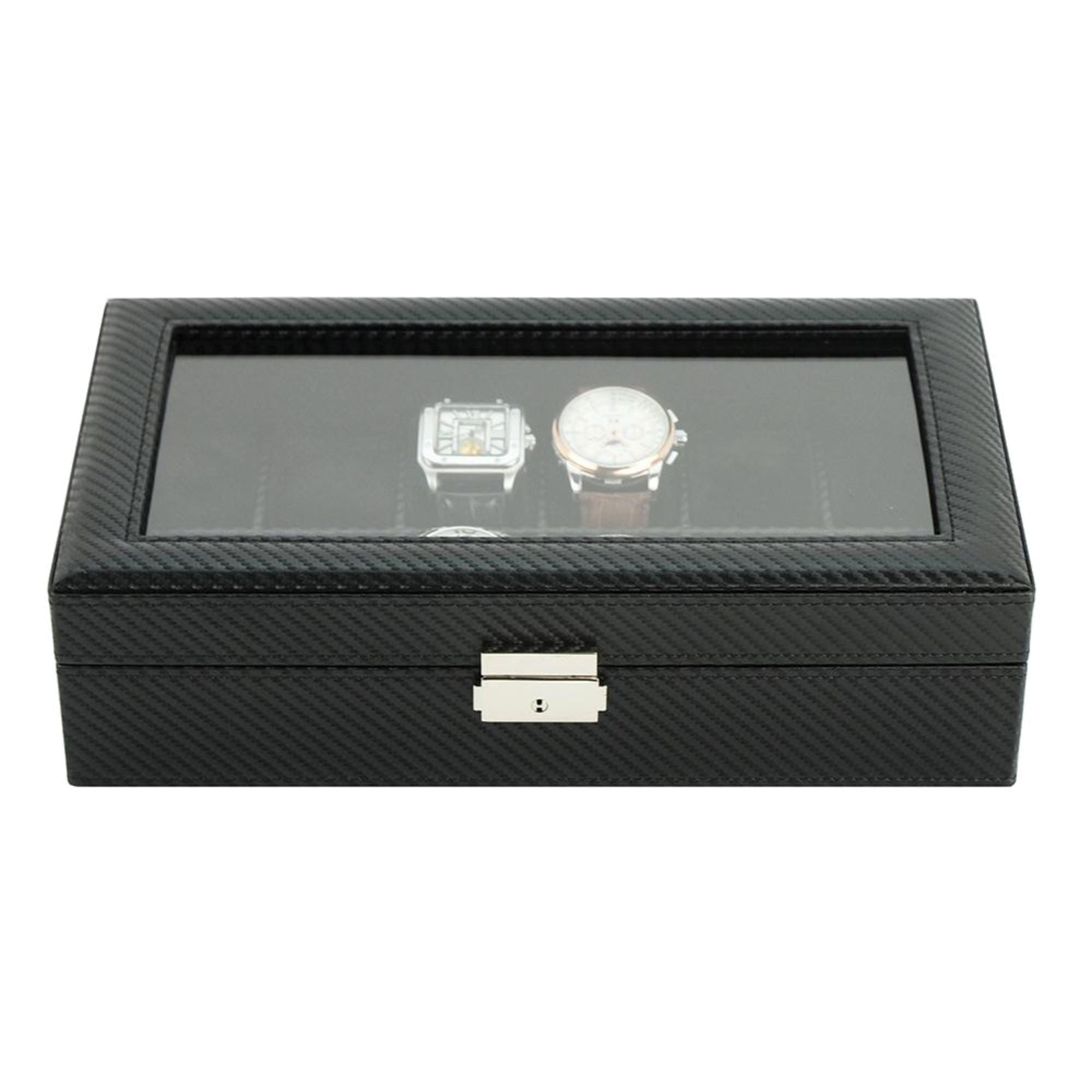 Leather Watch Box for 12 watches storage Watch Boxes Clinks 
