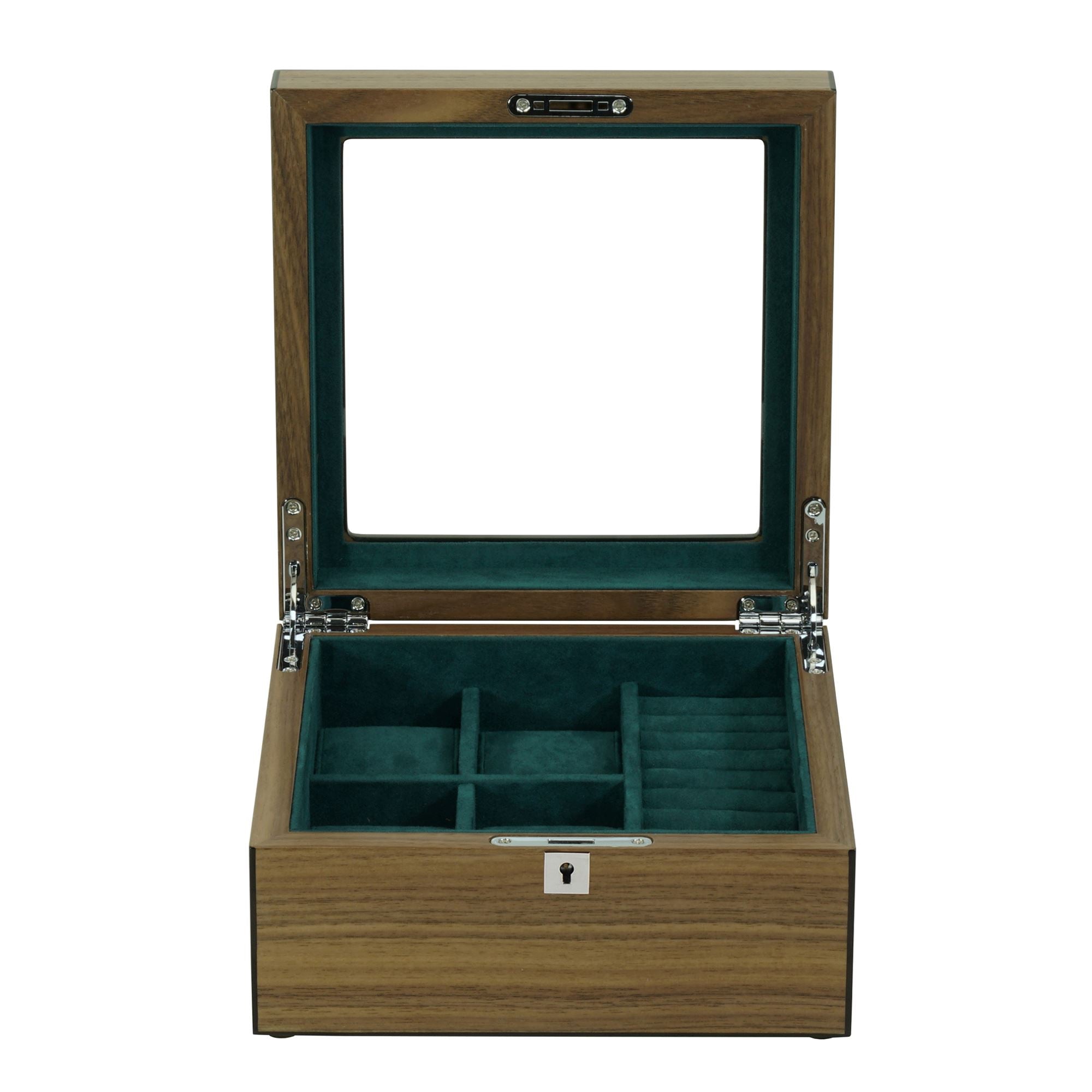 4 Slots Walnut Wooden Watch Box with Cufflinks Storage Watch Boxes Clinks Australia 