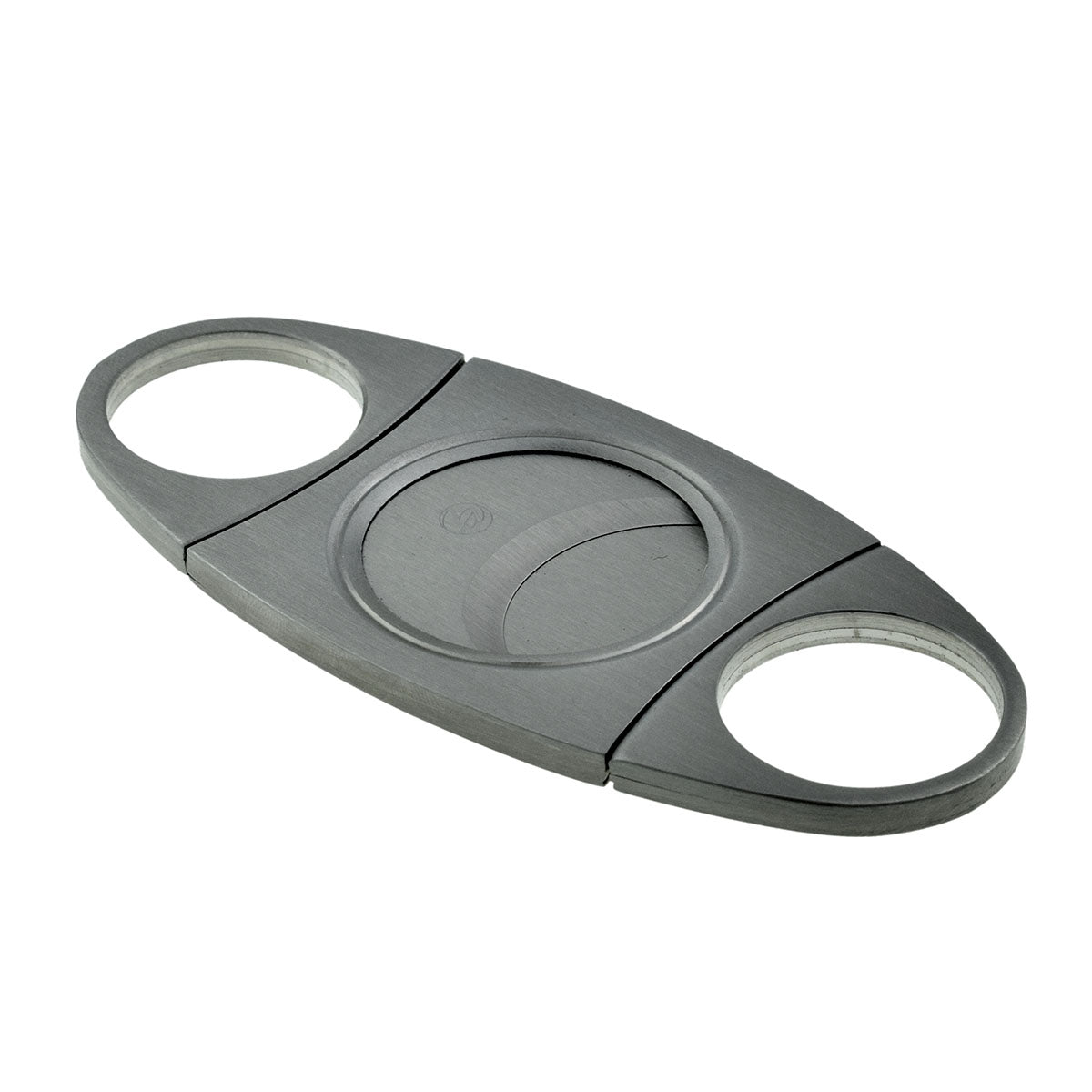 Stainless Steel Two Finger Twin Blade 80 Ring Gauge Cigar Cutter Boxed