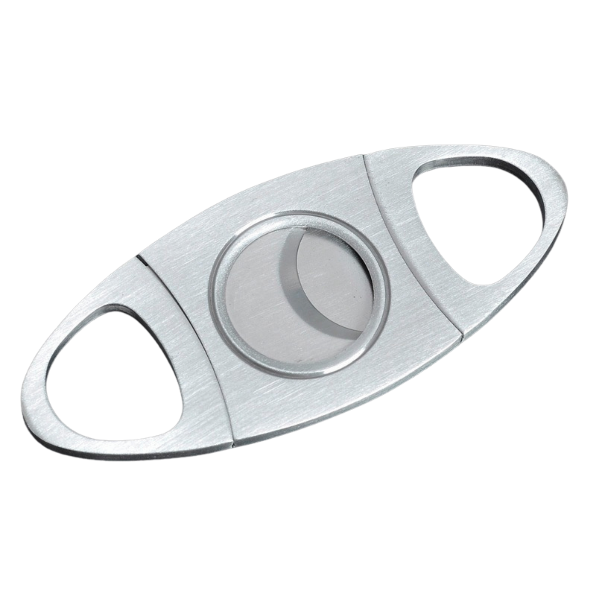 Silver Two Finger 56 Ring Gauge Cigar Cutter Boxed