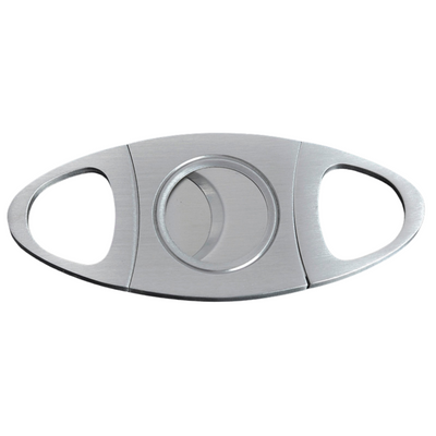 Silver Two Finger 56 Ring Gauge Cigar Cutter Boxed